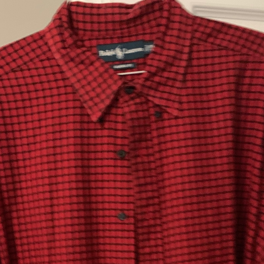 Ralph Lauren red plaid LS button down shirt